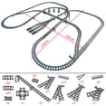 thumbnail image 1 of City High-tech Trains Flexible Tracks Forked Straight Curved Rails Crossing Switch Building Block Bricks Creative Toys for kids, 1 of 10