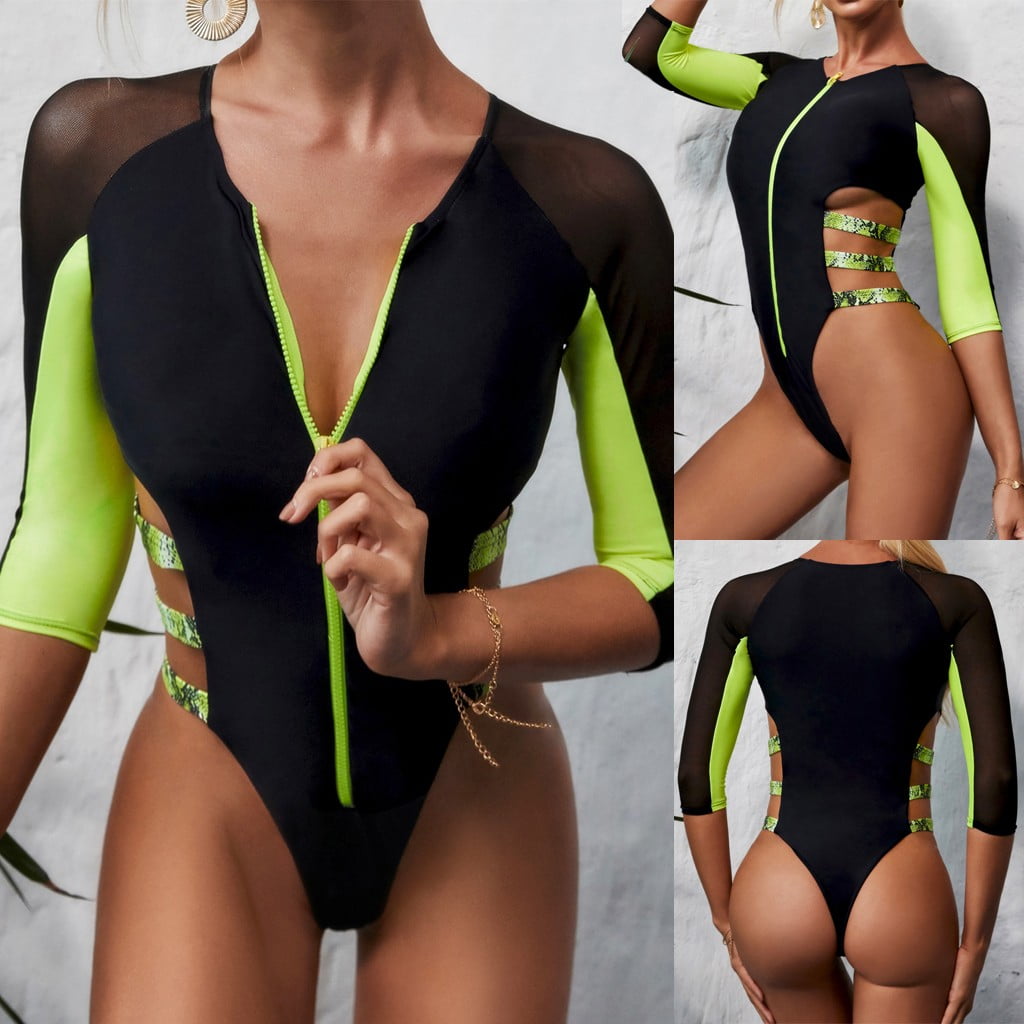 quarter sleeve bathing suit