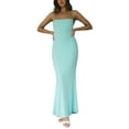 thumbnail image 5 of Michellecmm  Women's Bodycon Long Dress Spaghetti Strap Dress Backless Dress, 5 of 9