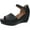 Black, variant on Gentle Souls by Kenneth Cole Womens Vera Leather Peep-Toe Platform Sandals