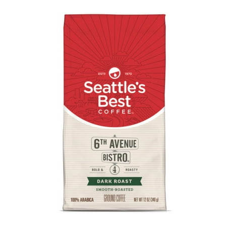 Seattle s Best Coffee Arabica Beans 6th Avenue Bistro  Dark Roast  Ground Coffee  12 oz - 3 pack  (( 27 JUN 2025 ))