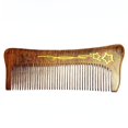 thumbnail image 1 of Peine de madera de sándalo Peine de madera hecho a mano Peine de pelo antiestático de sándalo Peines de dientes finos para mujeres y niños Peine de barba Buen regalo(Estrella), 1 of 4