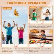 Croissant Hot Potato Game for Kids, Interactive Flip and Pass Party Game with 3 Play Modes, 50+ Funny Sounds and Sayings, Indoor and Outdoor Family Game, Birthday Gift for Boys and Girls Ages 3-8