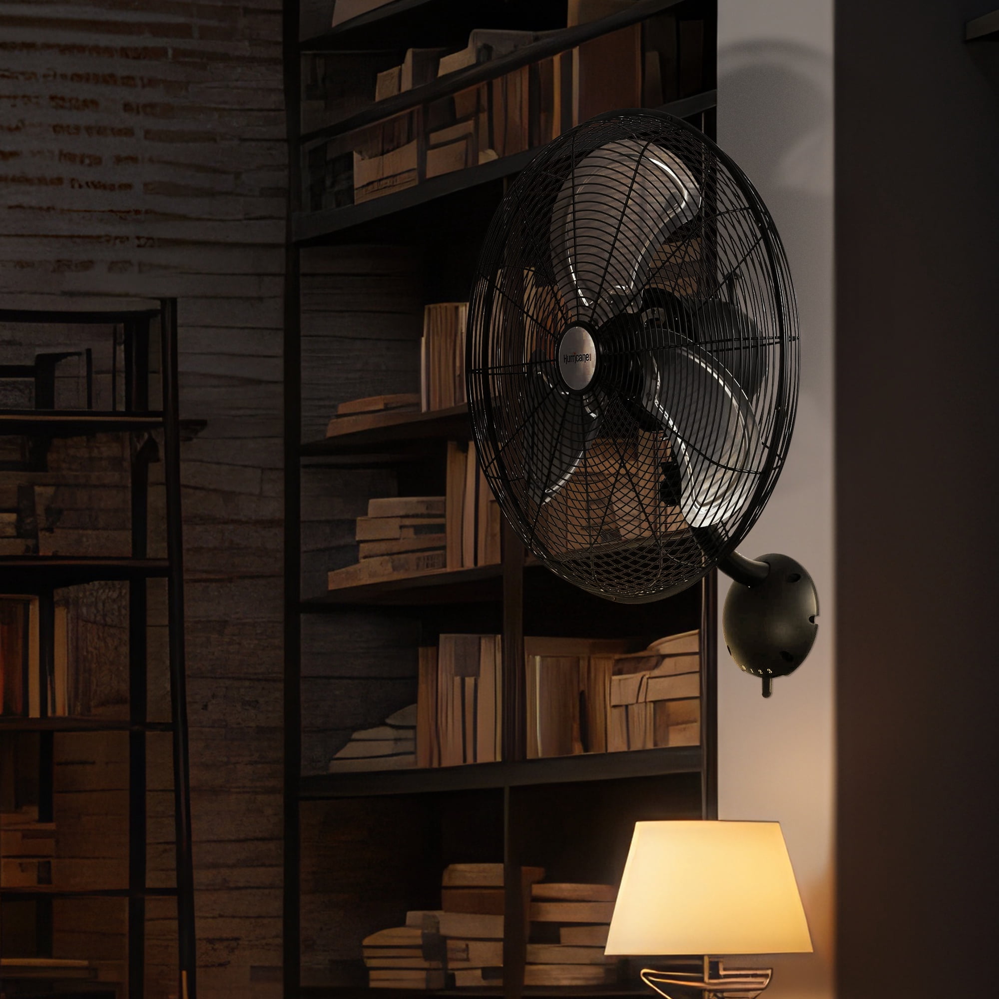 Hurricane 16" Pro High Velocity Oscillating Metal Wall Mount Fan with 3-Speed Cooling