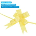 thumbnail image 4 of Uxcell 13 Inch Pull Bows Ribbon Gift Wrapping String Rose Pattern Decorative Bow Tie Yellow 200 Pack, 4 of 6
