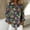 14#Purple, variant on DPTALR Women's Mardi Gras Print Button Long Sleeve Shirt,Purple,Size M