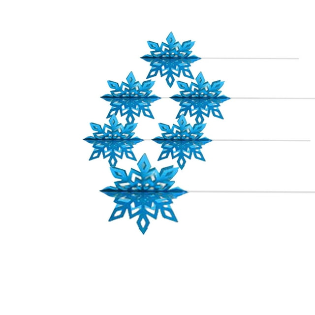 1 Set Christmas Decorations Funny Exquisite Simple Style Stereo Indoor Hanging Prop Festival Adornment Decor for Scene Layout Light blue
