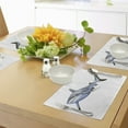 thumbnail image 4 of Ambesonne Shark Place Mats Set of 4, Large Reef Futuristicrt, Standard Size, Blue Grey White, 4 of 6