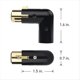 thumbnail image 3 of 2 Piezas Adaptador de Audio Enchufe Adaptador de Ángulo XLR de 3 Pines Adaptador XLR de Ángulo Recto Ajustable Macho A Hembra (Adaptador XLR de 90 Grados), 3 of 5