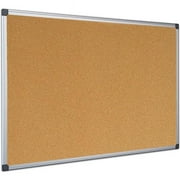 Master Vision CA381170 Maya Super Value Cork Bulletin Board, 4 x 4 ft.