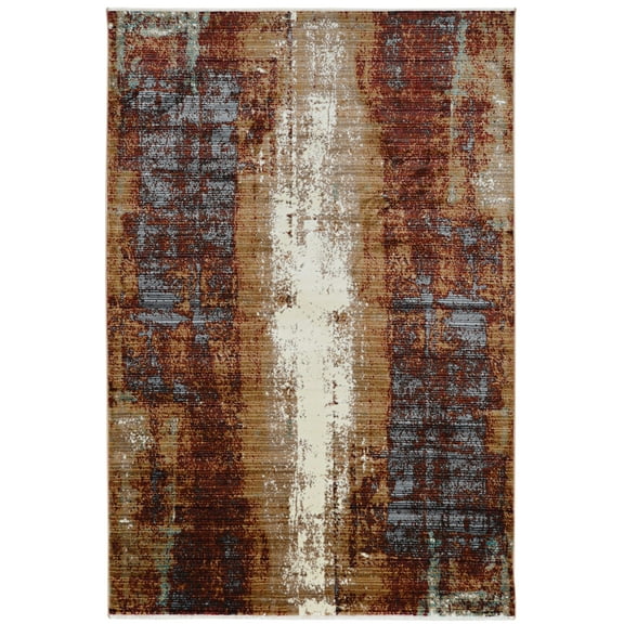 Illusions Canyon Beige Area Rug 5x8 Transitional Design Polypropylene
