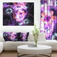 thumbnail image 1 of Art Numérique Violet Foncé de Fleur Fractale - Grande Toile Murale de Fleur, 1 of 3