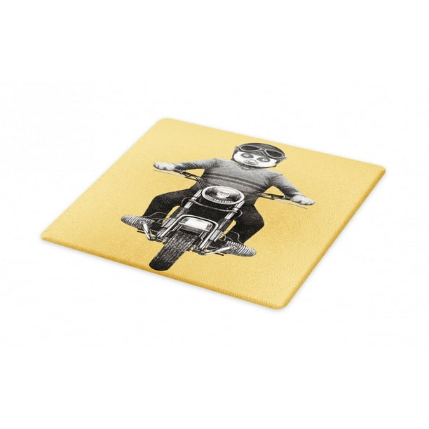 Download Lemur Cutting Board, Tropical Monkey Riding a Scooter ...