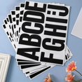 thumbnail image 1 of Feltree Autocollants Alphabet Anglais 4 Pouces, Notes Décoratives Noires, 1 of 7