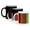 Multicolor, variant on 3drose, Kitschmas Fir Christmas Tree Retro Vector Cut Out, 11oz Two-tone Black Mug