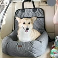 thumbnail image 3 of Asiento para Perros Perfecl Transpirable Grueso Lavable con Correa de Seguridad Plegable Impermeable Gris 60x50x60cm, 3 of 8