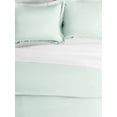 thumbnail image 6 of Comfort Canopy - 3 Piece Mint Microfiber Solid Duvet Cover Set with Shams for Queen Size Bedding, 6 of 12