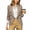 Blazers for women Khaki, variant on Homenesgenics Blazers for Women Plus Size Solid-Color Business-Casual 3/4-Sleeve Lapel Open-Front Blazer with Pockets Blue L