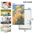 thumbnail image 2 of Rose Flowers Cotton Face Towels Soft Hand Towel Absorbent Bathroom Towel for Kitchen Hotel Decoration, 2 of 7