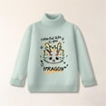 thumbnail image 2 of Youmylove Children Sweater Turtleneck Thin 2024 Dragon New Year Dress For Boys Girls Autumn Winter Red New Year Base Shirt Stylish Toddler Child Outwear, 2 of 4