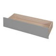 thumbnail image 7 of Full Bed Frame with Storage for Kids, Wooden Montessori House Bed with 2 Drawers and Fence Headboard, Low Platform Bed Playhouse Bed with Roof for Boys Girls Bedroom, Gray, 7 of 7