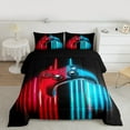 thumbnail image 2 of Manfei Gamer Gaming Full Size Comforter Sets,Modern Gamepad Bedding Comforter Set,Blue Red Black Bedding Sets For Teens,Breathable Home Decor Reversible,3-Piece, 2 of 8