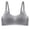 Gray., variant on HBGVBA Women's Wireless Bras Crewneck Thin Strap Seamless Solid Color Full Coveraged Comfortable Bra