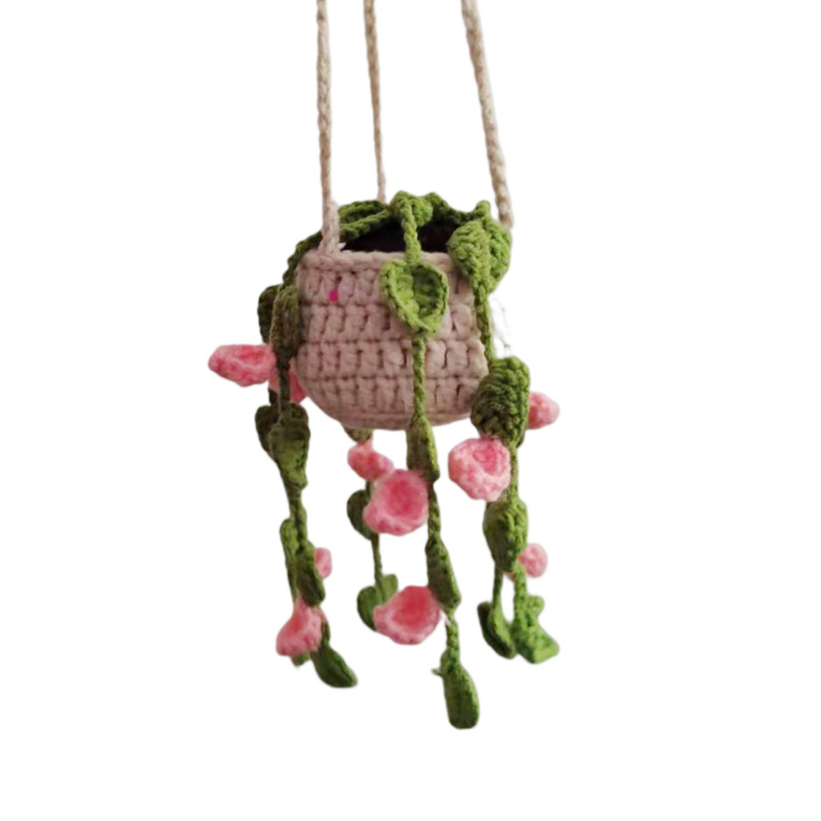 Cute Potted Plants Crochet Car Mirror Hanging Accessories Cute Car  Accessories Women Men Handmade Knitted Rear View Mirror Accessories, Shop  Temu Start Saving