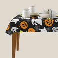thumbnail image 4 of Halloween Table Cloth Rectangle Table 54x72in, spider web pumpkin halloween Water-Repellent Table Cover Halloween Decor, Tablecloth Wrinkle Resistance for Halloween Decorations, 4 of 6