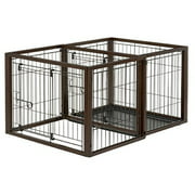2-In-1 Pet Crate & Play Pen for Medium Dogs