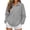 AA_Gray, variant on Full Zip Up Sweatshirt Women No Hood - Oversized Loose Casual Long Sleeve Collared Jacket 2026 Fall Winter Clothes, #01_Gray, L