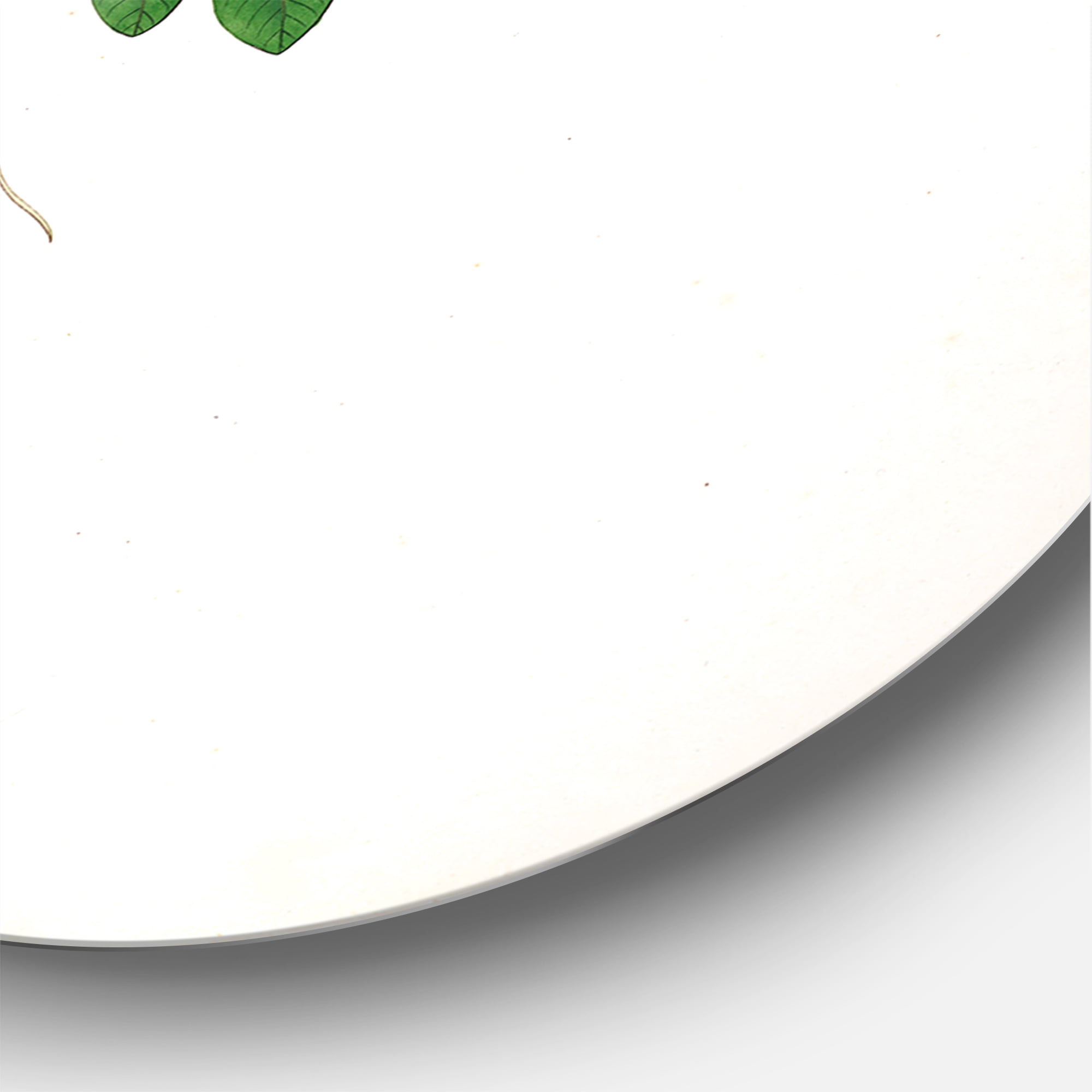 Designart 'Ancient Plant Life XX' Farmhouse Circle Metal Wall Art 11x11 - Disc of 11