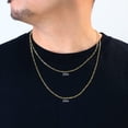 thumbnail image 3 of Nuragold 14k Real Yellow Gold Solid Figaro Link 2.25mm Chain Necklace (16"-24") Italian Jewelry for Men & Women, 3 of 10