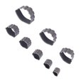 thumbnail image 4 of 8 piezas de moldes para perforar cuero, bricolaje, acero de alto carbono, troquelador de cuero para capas de tela, cuero y joyería., 4 of 14