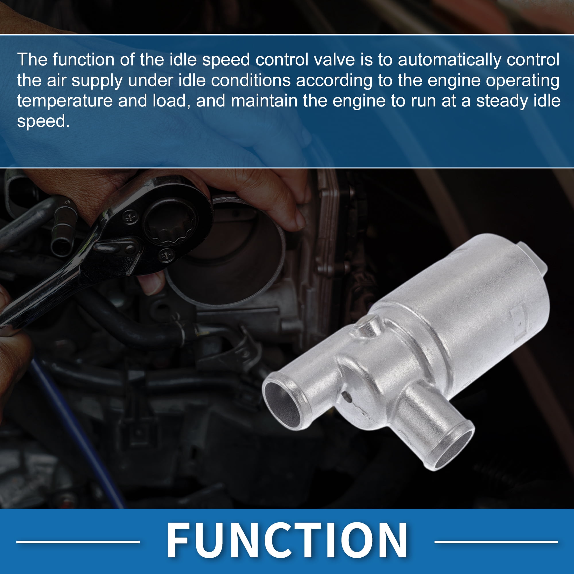 Unique Bargains Car Idle Air Control Valve for Volvo 940 1990-1998 Replace No.91540797 IACV Idle Motor Idle Air Control Valve for Stable Engine Operation