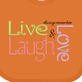 thumbnail image 4 of Inktastic Live, Laugh, Love Boys Baby Bib, 4 of 4