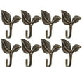 thumbnail image 7 of Metal Window Curtain Tieback Hook Drapery Holdbacks Hooks Window Holdback Hook Clothe Hangers Set of 8 Bronze Tone, 7 of 7