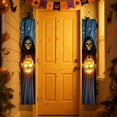 thumbnail image 4 of YIKA Halloween Decoration Halloween Door Curtain Couplet Hanging Pumpkin Ghost Skeleton Party Decoration Props Porch Decorations For The Ultimate Halloween Party Halloween Ornaments, 4 of 7