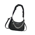 thumbnail image 4 of Bolso de hombro para mujer, de piel sintética, tipo bandolera, para ir al trabajo, a la calle, a las vacaciones Negro, 4 of 10