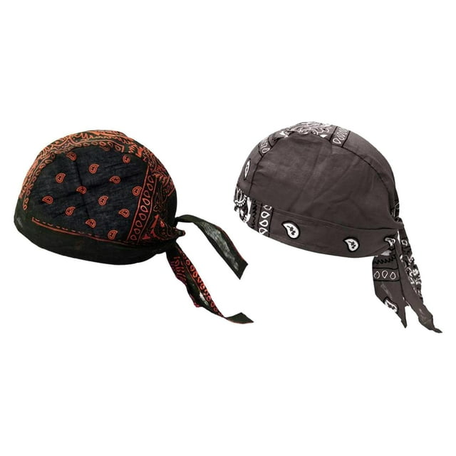 Sombreros de Pirata para Ciclismo Sunnimix Bandana Beanie Flores Marrones