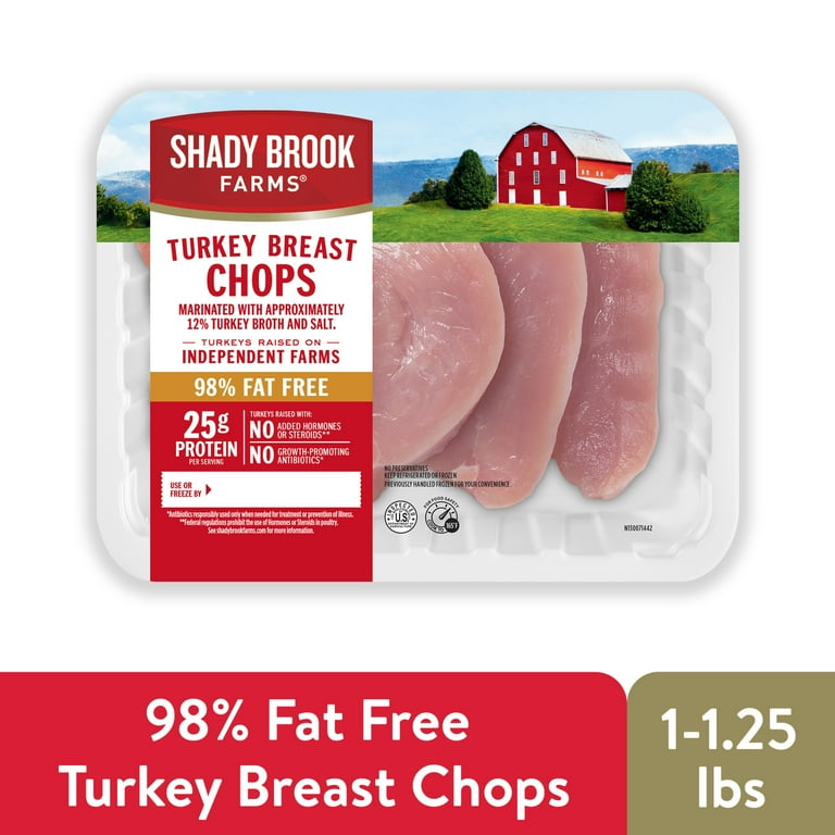 Shady Brook Farms® 98% Fat Free Turkey Breast Chops 4 Count Tray, Fresh, 1 - 1.25 lbs.