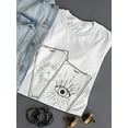 thumbnail image 3 of Eye Cards Shaped T-Shirt Women -Image by Shutterstock, Female x-Large, 3 of 4