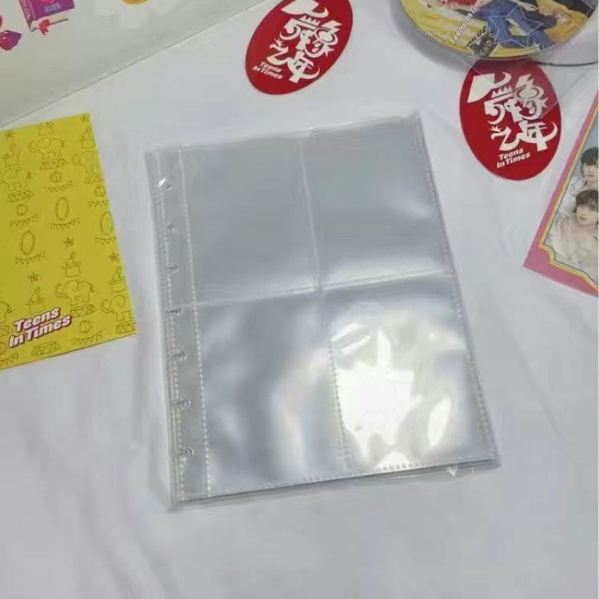 Kpop Binder 640 Pockets Sleeves - 6 Ring, 2.5x3.5 Inch Double Side Clear Plastic Card Sleeves For Trading Cards & Photos A5 Binder Kpop Binder 640 Pockets Sleeves - 6 Ring, 2.5x3.5 Inch Double Side Clear Plastic Card Sleeves For Trading Cards & Photos A5 Binder