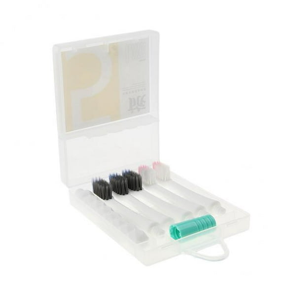 Juego De Cepillos De Dientes De Viaje Portátil 2x Fibra Suave Con 5 Cabezales De Repuesto Verde Sunnimix Kit de cepillo de dientes de viaje
