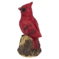 thumbnail image 4 of Northlight 4.5" Red Cardinal Bird on a Tree Stump Christmas Figurine, 4 of 5