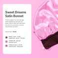 thumbnail image 4 of Gimme Beauty Sweet Dreams Satin Sleep Bonnet for Fine Hair - Pink, 1 Count, 4 of 9