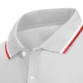 thumbnail image 5 of Men Polo Shirts Short Sleeve with Pocket Sport Wicking Shirts for Men Casual Athletic Collared T-Shirts Big and Tall Size S-5XL White, 5 of 5