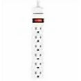 thumbnail image 3 of Monster 3001093 2.5 ft. 6 Outlets Power Strip, White, 3 of 3