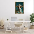 thumbnail image 3 of Stupell Industries Cool Trendy Cow Animals & Insects Painting Gold Floater Framed Canvas Art Print Wall Art, 21 x 31, 3 of 10