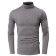 thumbnail image 5 of CEHVOM Fall/winter High Neck Bottoming Shirt Men's Large Size Solid Color Long Sleeves, 5 of 5